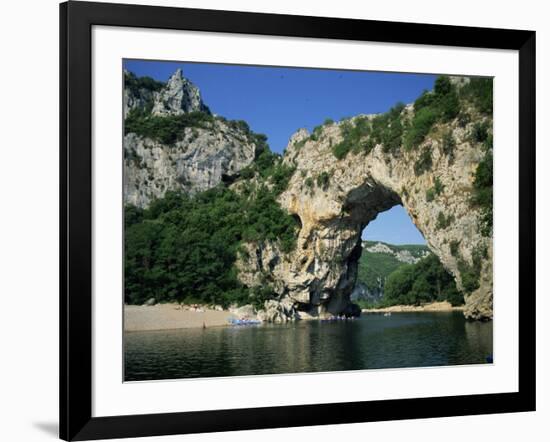 Pont D'Arc, Rock Arch over the Ardeche River, in the Ardeche Gorges, Rhone Alpes, France-Tomlinson Ruth-Framed Photographic Print