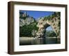 Pont D'Arc, Rock Arch over the Ardeche River, in the Ardeche Gorges, Rhone Alpes, France-Tomlinson Ruth-Framed Photographic Print