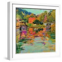 Pont d'Ouche, Burgundy-Peter Graham-Framed Giclee Print