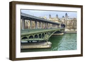 Pont de Bir Hakeim And Seine-Cora Niele-Framed Giclee Print