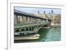 Pont de Bir Hakeim And Seine-Cora Niele-Framed Giclee Print