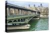 Pont de Bir Hakeim And Seine-Cora Niele-Stretched Canvas