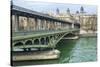 Pont de Bir Hakeim And Seine-Cora Niele-Stretched Canvas