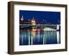 Pont De L'Universite, River Rhone, Lyon, Rhone Valley, France, Europe-Nico Tondini-Framed Photographic Print