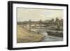 Pont De La Concorde and the Palais Des Tuileries from the Cours La Reine-Francois Louis Thomas Francia-Framed Giclee Print