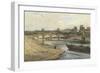 Pont De La Concorde and the Palais Des Tuileries from the Cours La Reine-Francois Louis Thomas Francia-Framed Giclee Print