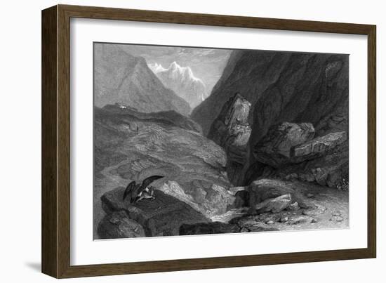 Pont de La Cret-H Brockedon-Framed Art Print