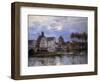 Pont De Moret at Sunset; Le Pont De Moret Au Soleil Couchant, 1892-Alfred Sisley-Framed Giclee Print