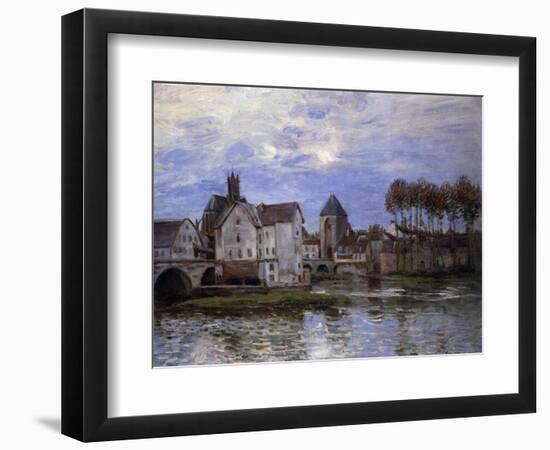 Pont De Moret at Sunset; Le Pont De Moret Au Soleil Couchant, 1892-Alfred Sisley-Framed Giclee Print