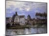 Pont De Moret at Sunset; Le Pont De Moret Au Soleil Couchant, 1892-Alfred Sisley-Mounted Giclee Print