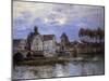 Pont De Moret at Sunset; Le Pont De Moret Au Soleil Couchant, 1892-Alfred Sisley-Mounted Giclee Print