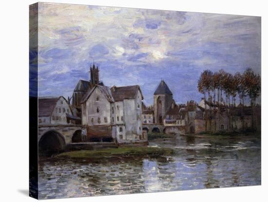 Pont De Moret at Sunset; Le Pont De Moret Au Soleil Couchant, 1892-Alfred Sisley-Stretched Canvas