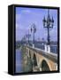 Pont De Pierre, Bordeaux, Gironde, France, Europe-Firecrest Pictures-Framed Stretched Canvas