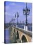 Pont De Pierre, Bordeaux, Gironde, France, Europe-Firecrest Pictures-Stretched Canvas