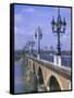 Pont De Pierre, Bordeaux, Gironde, France, Europe-Firecrest Pictures-Framed Stretched Canvas