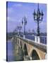 Pont De Pierre, Bordeaux, Gironde, France, Europe-Firecrest Pictures-Stretched Canvas