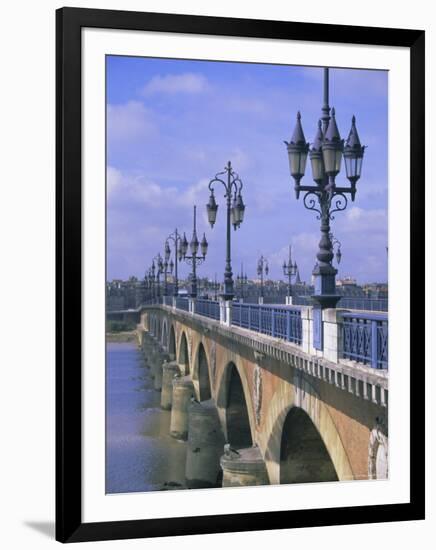 Pont De Pierre, Bordeaux, Gironde, France, Europe-Firecrest Pictures-Framed Photographic Print