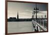 Pont De Pierre Bridge across Garonne River, Bordeaux, Gironde, Aquitaine, France-null-Framed Photographic Print