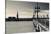 Pont De Pierre Bridge across Garonne River, Bordeaux, Gironde, Aquitaine, France-null-Stretched Canvas