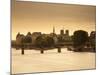 Pont Des Arts and River Seine, Paris, France-Jon Arnold-Mounted Photographic Print