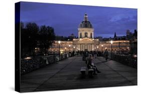 Pont Des Arts Bridge in Paris-null-Stretched Canvas