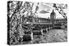 Pont des Arts - Institut de France - Paris - France-Philippe Hugonnard-Stretched Canvas