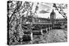 Pont des Arts - Institut de France - Paris - France-Philippe Hugonnard-Stretched Canvas