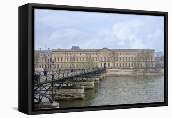 Pont des Arts-Cora Niele-Framed Stretched Canvas