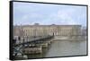 Pont des Arts-Cora Niele-Framed Stretched Canvas