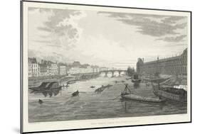 Pont Des Arts-A. Pugin-Mounted Premium Giclee Print