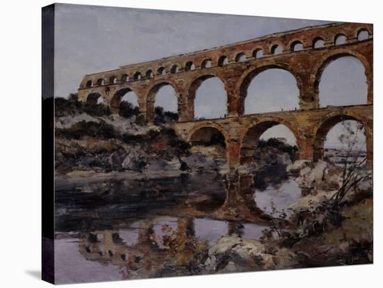 Pont Du Gard, 1890-Emmanuel Lansyer-Stretched Canvas