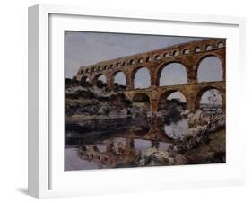 Pont Du Gard, 1890-Emmanuel Lansyer-Framed Giclee Print