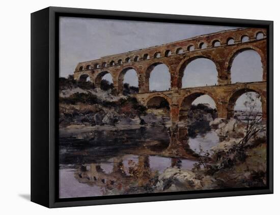 Pont Du Gard, 1890-Emmanuel Lansyer-Framed Stretched Canvas