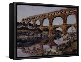 Pont Du Gard, 1890-Emmanuel Lansyer-Framed Stretched Canvas