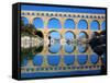 Pont du Gard and Gard River-Sylvain Sonnet-Framed Stretched Canvas