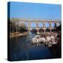 Pont Du Gard Aqueduct in France-Philip Gendreau-Stretched Canvas