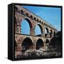 Pont Du Gard Aqueduct in France-Philip Gendreau-Framed Stretched Canvas
