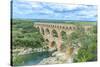 Pont du Gard, France-Jim Engelbrecht-Stretched Canvas