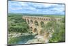 Pont du Gard, France-Jim Engelbrecht-Mounted Photographic Print