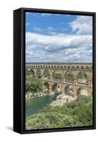 Pont du Gard, France-Jim Engelbrecht-Framed Stretched Canvas