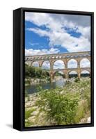 Pont du Gard, France-Lisa S. Engelbrecht-Framed Stretched Canvas