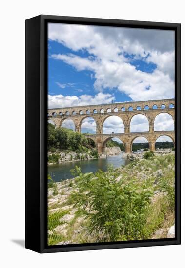 Pont du Gard, France-Lisa S. Engelbrecht-Framed Stretched Canvas