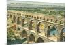 Pont Du Gard, Nimes, France-null-Mounted Art Print