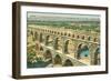 Pont Du Gard, Nimes, France-null-Framed Art Print