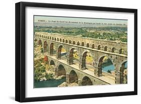 Pont Du Gard, Nimes, France-null-Framed Art Print