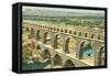 Pont Du Gard, Nimes, France-null-Framed Stretched Canvas