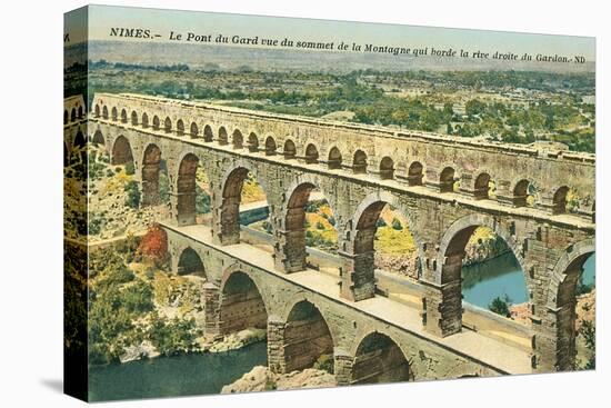 Pont Du Gard, Nimes, France-null-Stretched Canvas