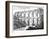 Pont Du Gard, Nimes, Southern France, 19th Century-null-Framed Giclee Print