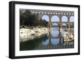 Pont Du Gard, Roman Aqueduct from Ad 1st Century, Near Vers, Gard, France-Natalie Tepper-Framed Photographic Print