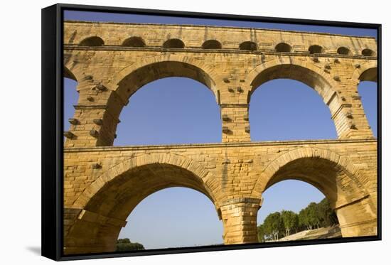 Pont Du Gard, Roman Aqueduct in Southern France near Nimes-ruivalesousa-Framed Stretched Canvas